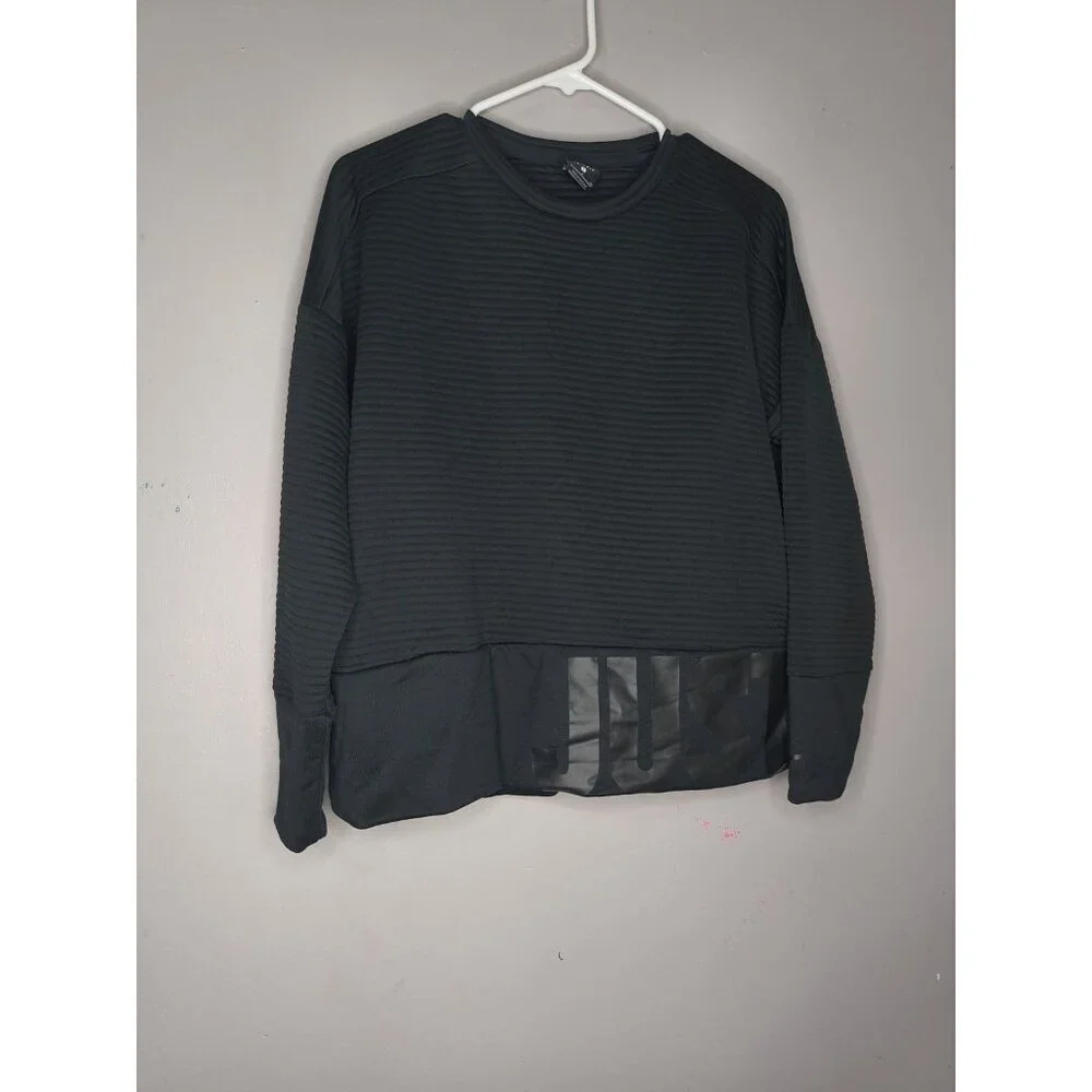 Nike Women’s Black Just Do It Crewneck Sweatshirt Size Small Pockets